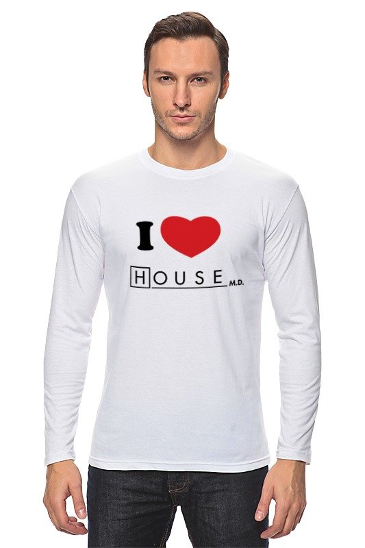 Printio Лонгслив I love house