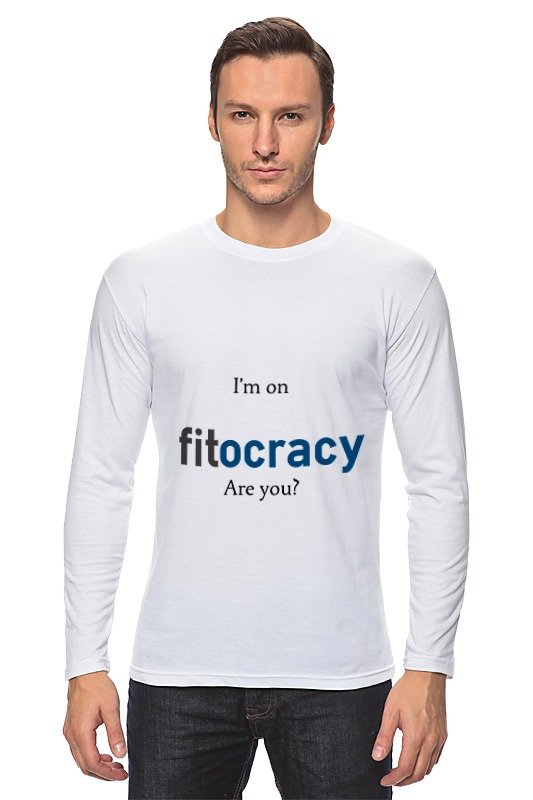 Printio Лонгслив I'm on fitocracy, are you?