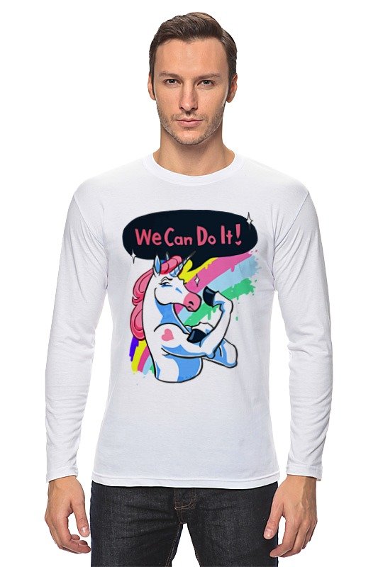 Printio Лонгслив We can do it! (unicorn)