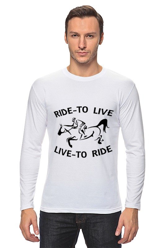 Printio Лонгслив Ride to live