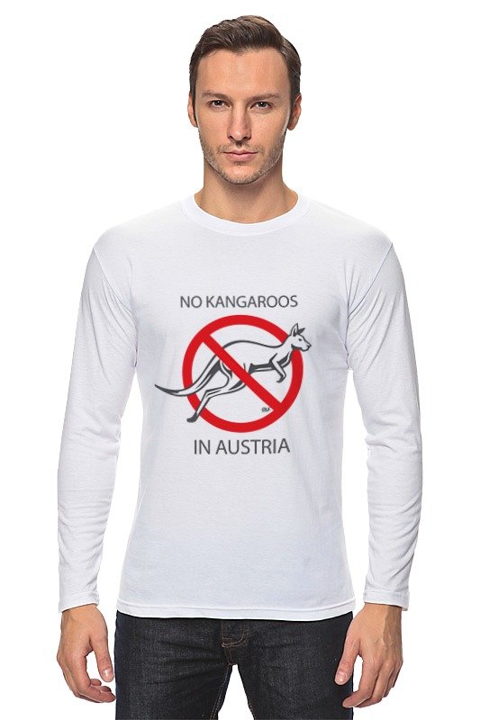 Printio Лонгслив No kangaroos in austria