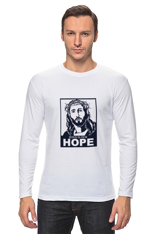 Printio Лонгслив Иисус - наша надежда