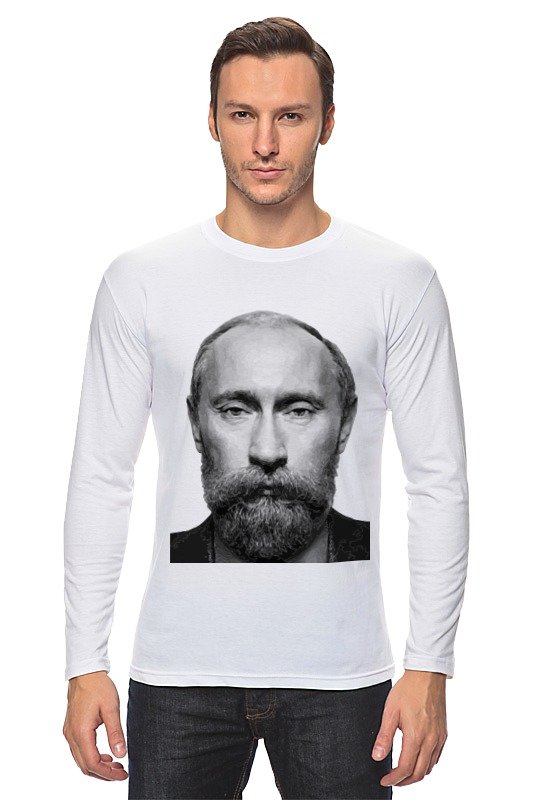 Printio Лонгслив Путин с бородой