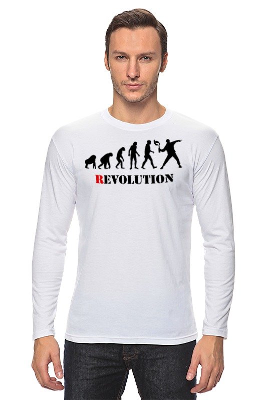 Printio Лонгслив Evolution - revolution