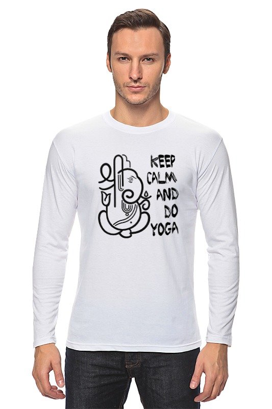Printio Лонгслив Keep calm & do yoga