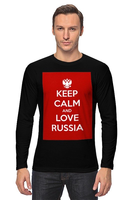 Printio Лонгслив Keep calm and love russia